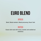 Euro Blend tasting notes: cocoa, caramel, candied nuts