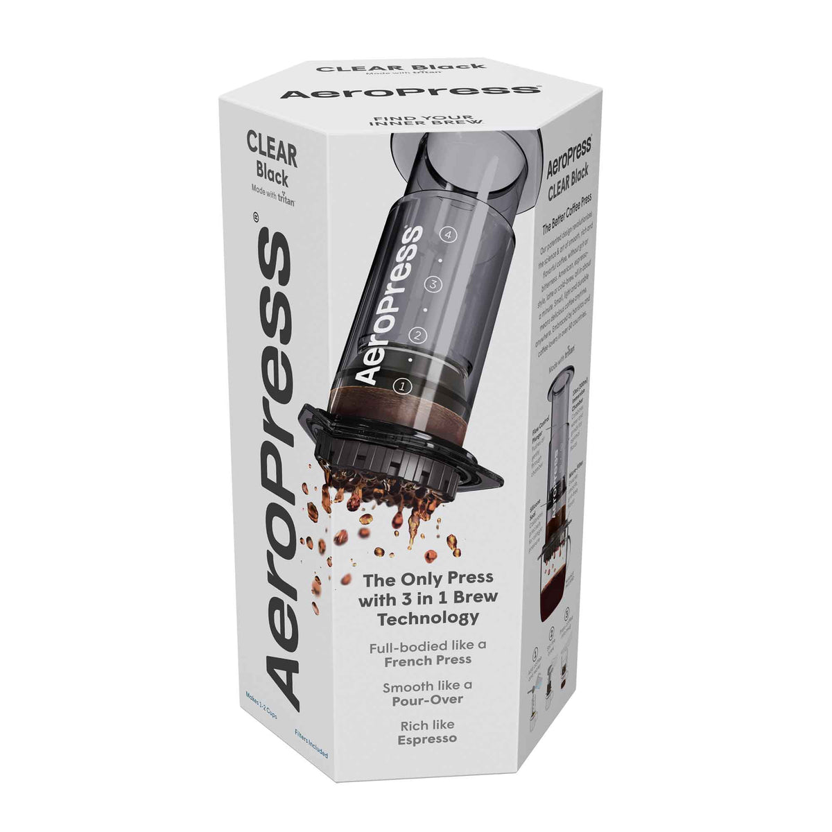 AeroPress Clear Coffee Maker - Black