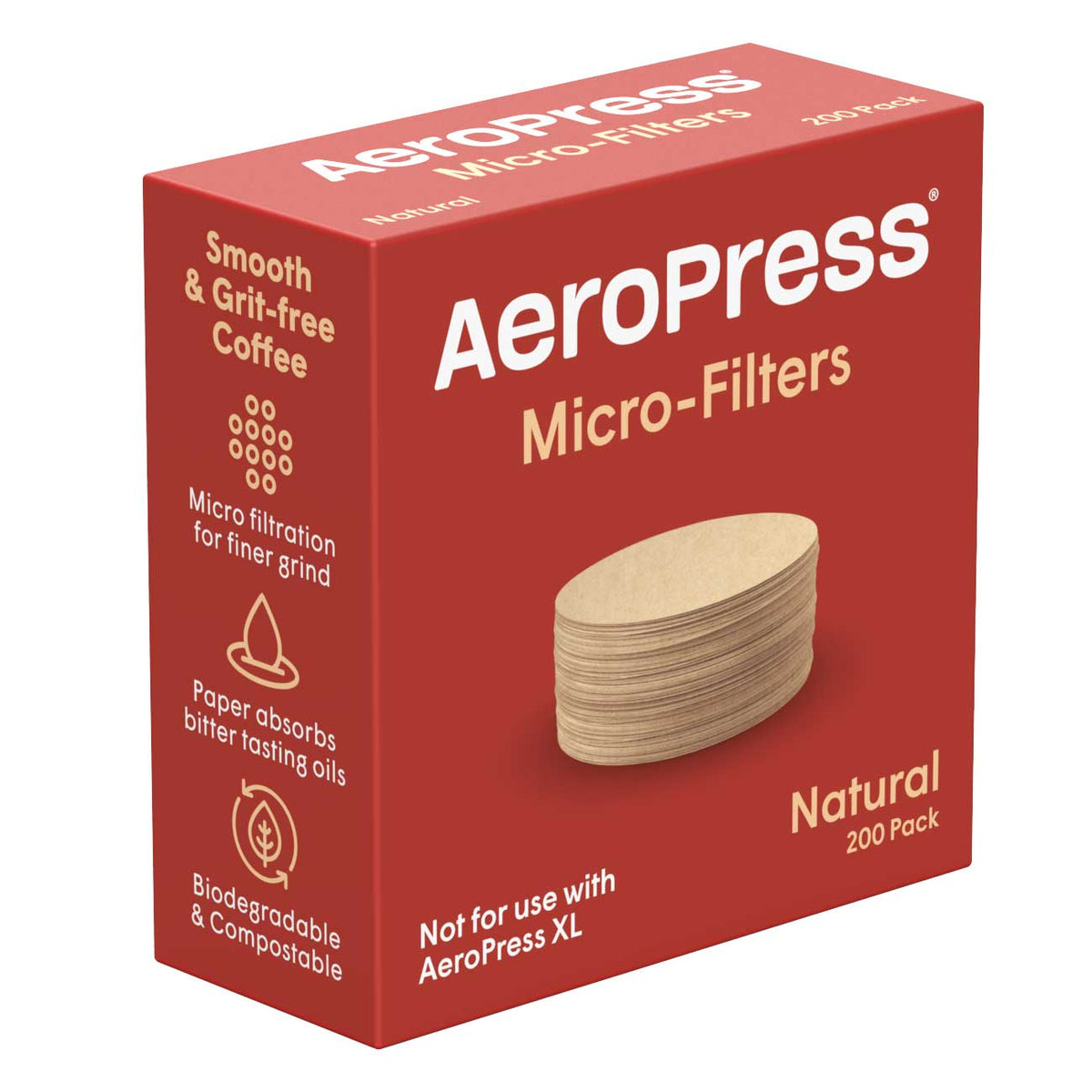AeroPress Standard Natural Paper Micro-Filters (200 ct)